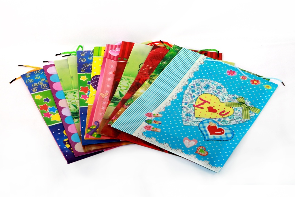 BOLSA DE REGALO TRASLUCIDA  30*23*8 CM PLASTICA No.3 [PAC80011-4146]