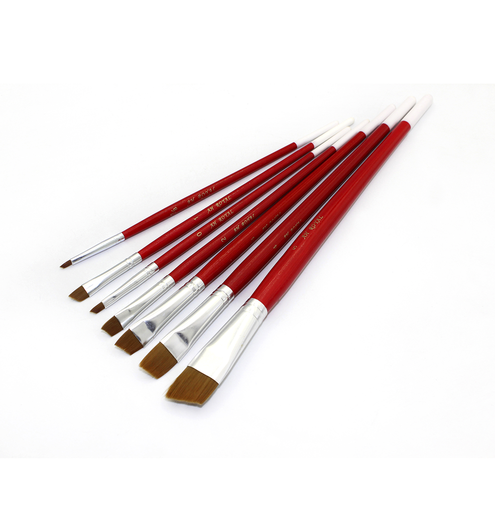 PINCEL AH ROYAL EXAGONAL USA  X 7 SURTIDO No. 1/8 0 1 2 3 4 5 [PAC20061-259]