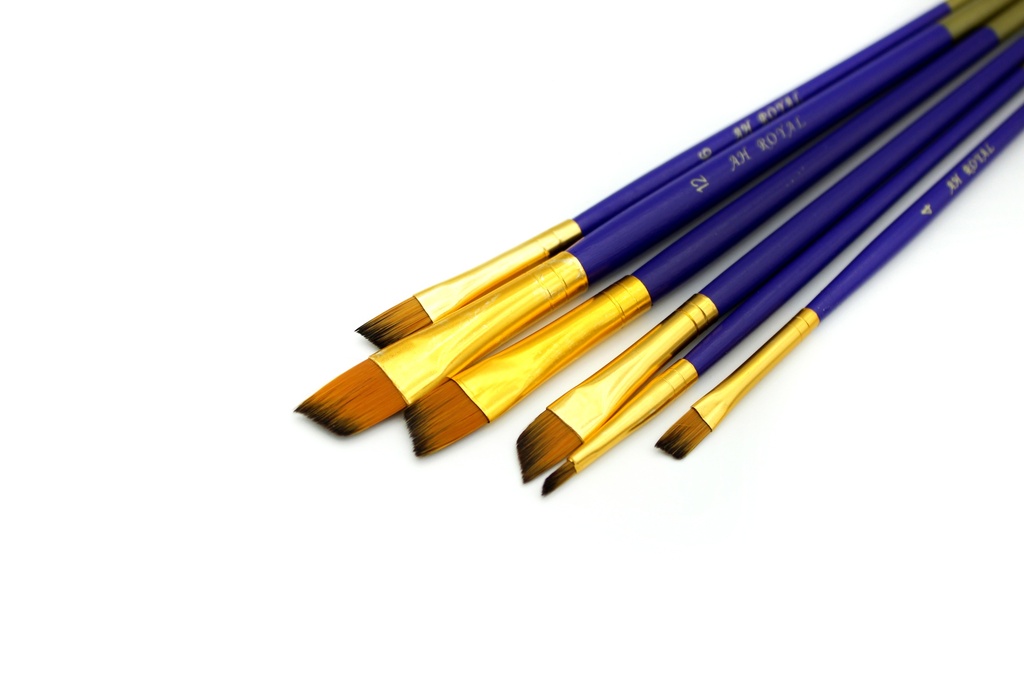 PINCEL AH ROYAL JUEGO ANGULAR SURTIDO No.2,4,6,8,10,12 DISPLAY X10 [PAC20052-1519]