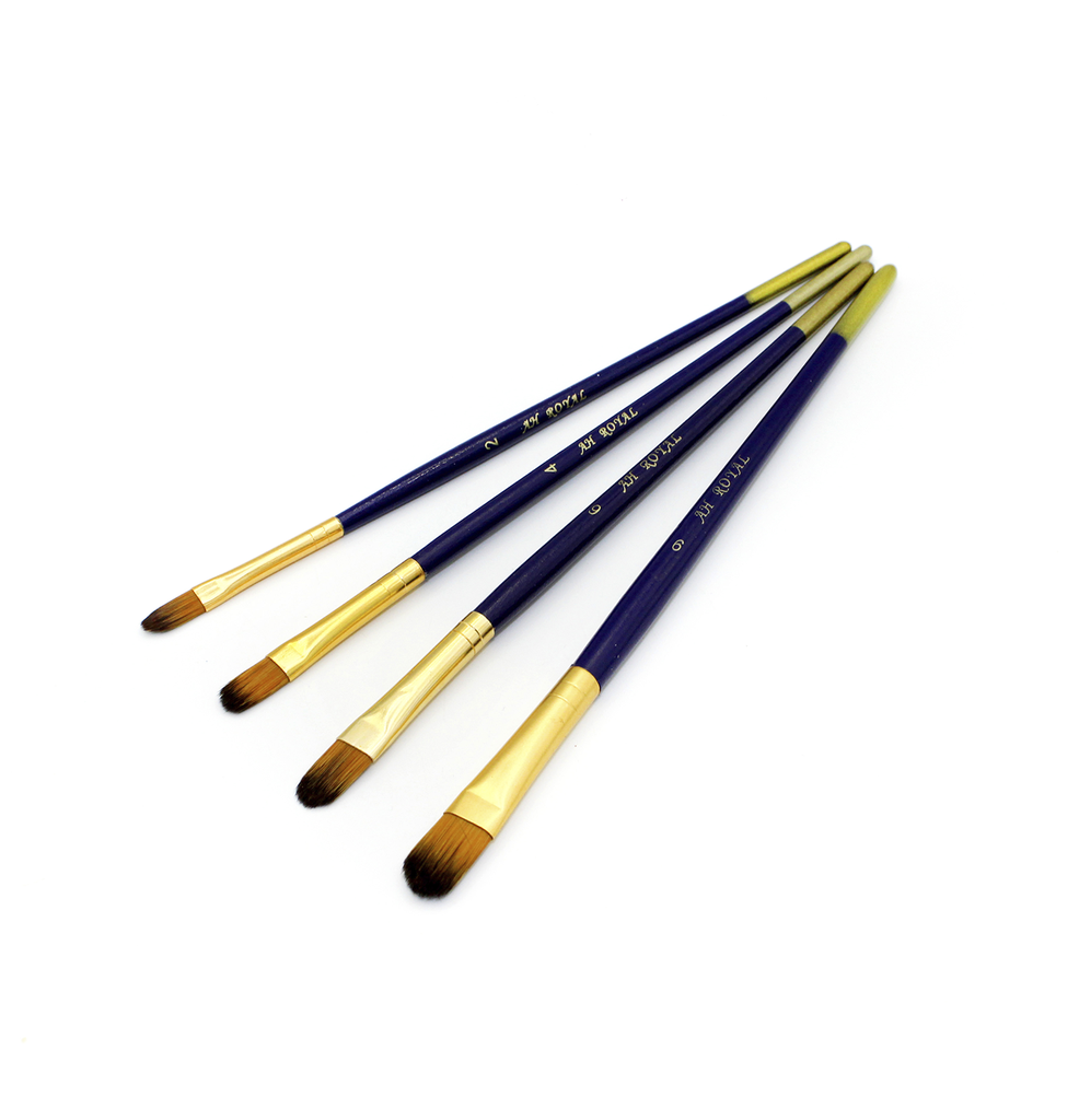 PINCEL AH ROYAL JUEGO LENGUA DE GATO X4 DISPLEY X10. No.2,4,6,9. [PAC20076-132]