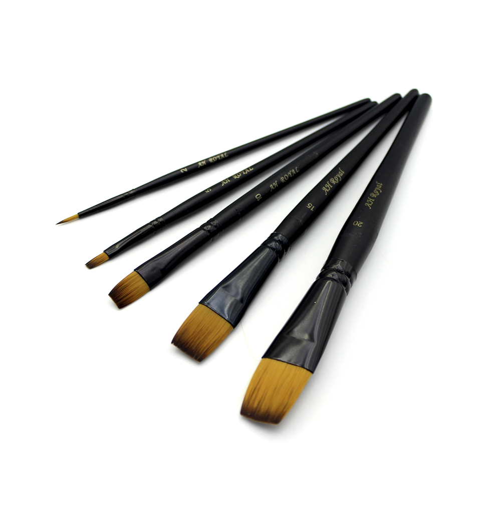 PINCEL AH ROYAL LINEA PREMIUM NEGRO SURTIDO X5 UNIDADES [PAC90354-1009]