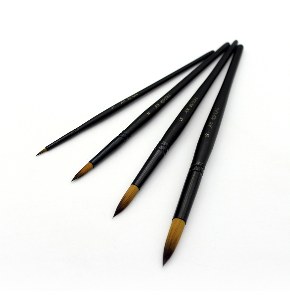 PINCEL AH ROYAL NEGRO LINEA PREMIUM X4 UNIDADES REDONDO [PAC90360]