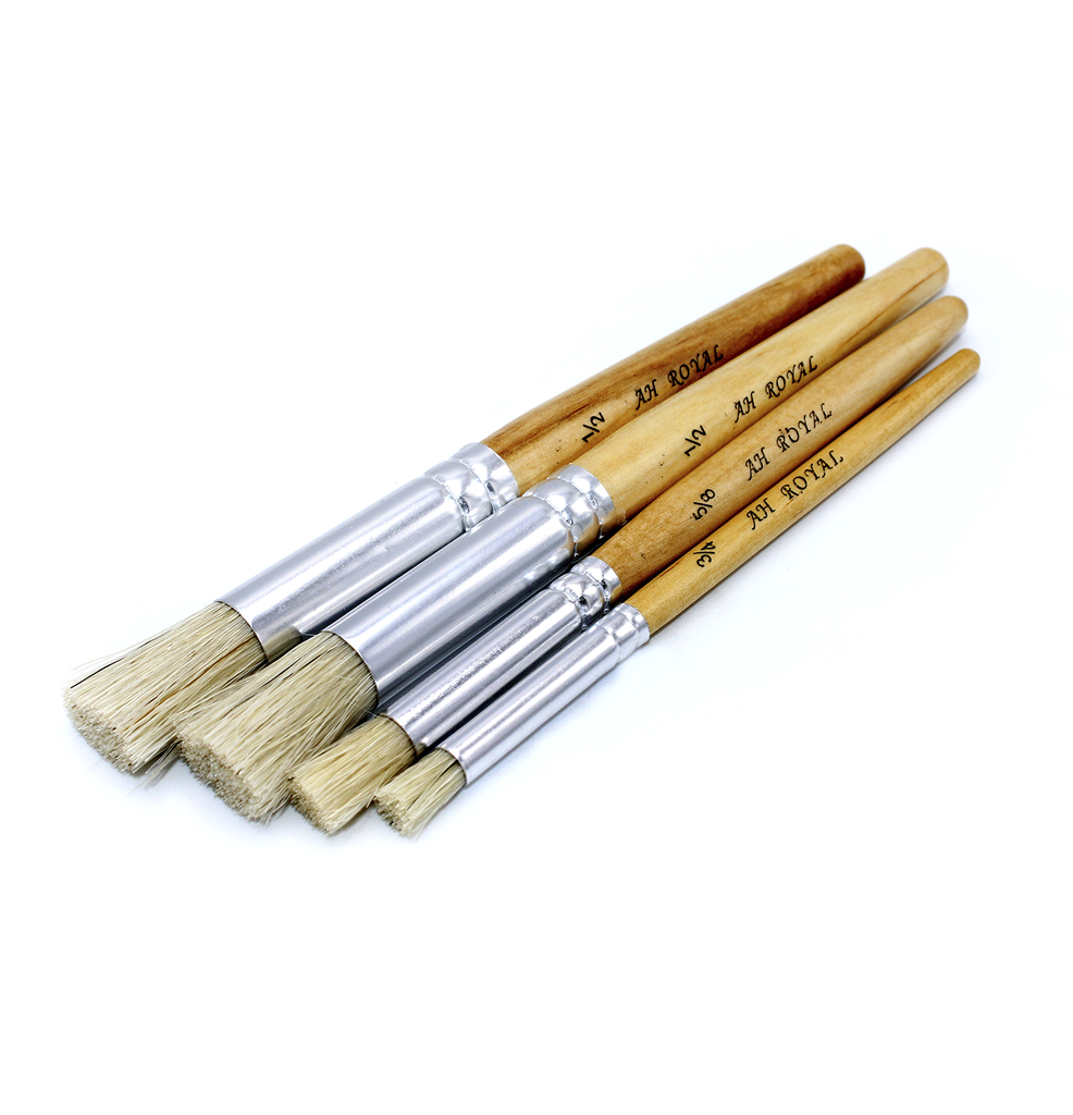 PINCEL AH ROYALPARA BROCHA SECA X 4CABO  MADERA CORTO [PAC20094]