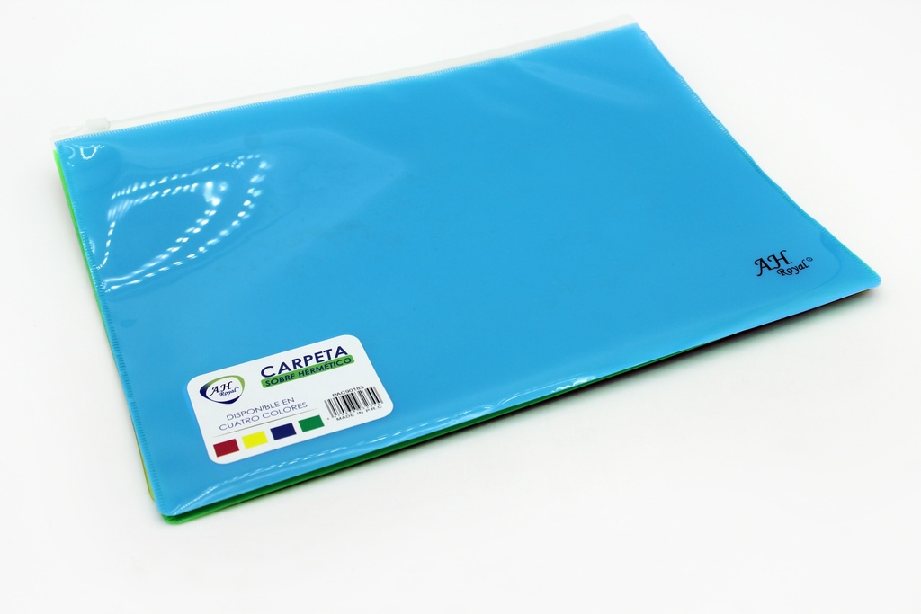 CARPETA AH ROYAL SOBRE HERMETICO CON CIERRE TAMAÑO A4 [PAC90183-4431]