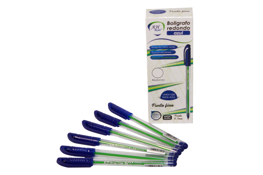 BOLIGRAFO  AH ROYAL 0.7MM GEL REDONDO  AZUL  (DISPLAY X 12 UNDS) [AZUL70631*2052]