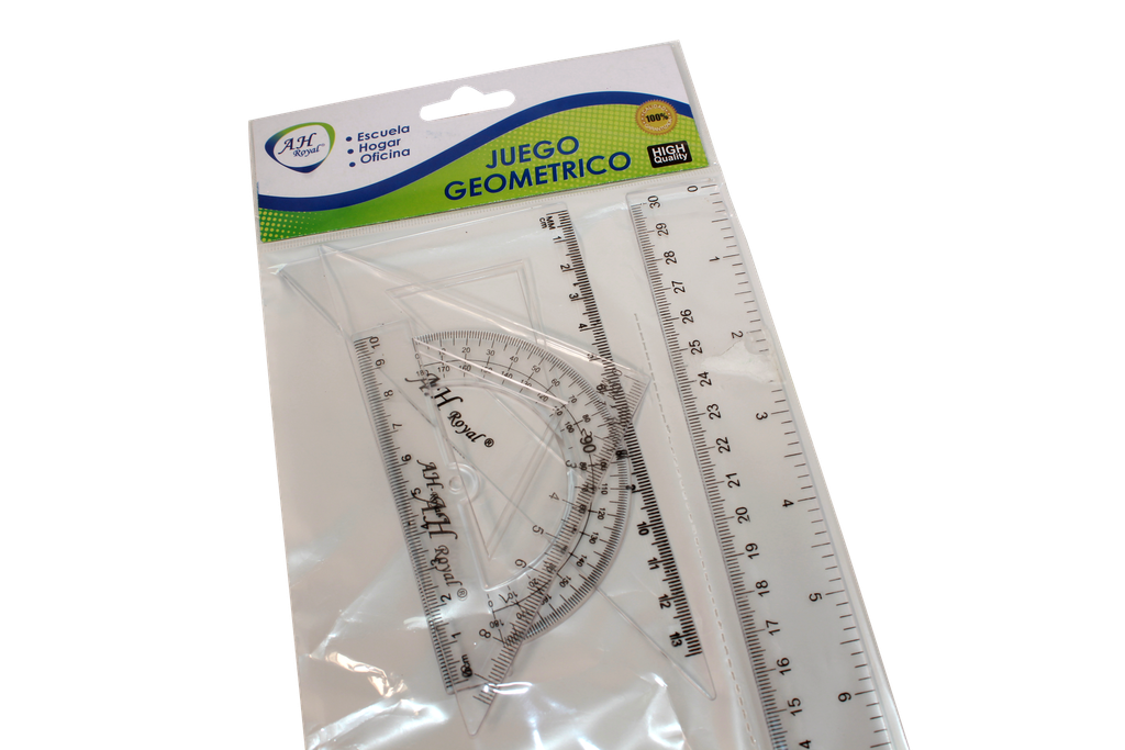 JUEGO GEOMETRICO AH ROYAL DE 4 PIEZAS PEQUEÑO PACA X 288 [PAC2141]