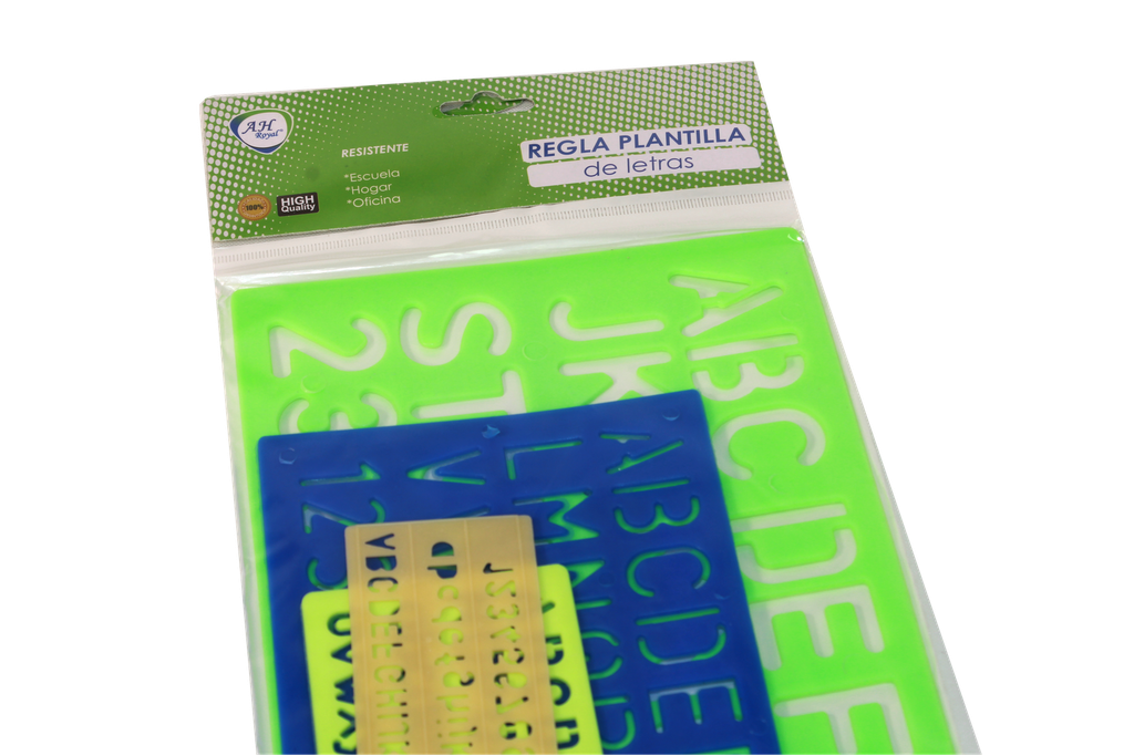 PLANTILLA AH ROYAL LETRAS SET X 4 UNIDADES [PAC90178-10]
