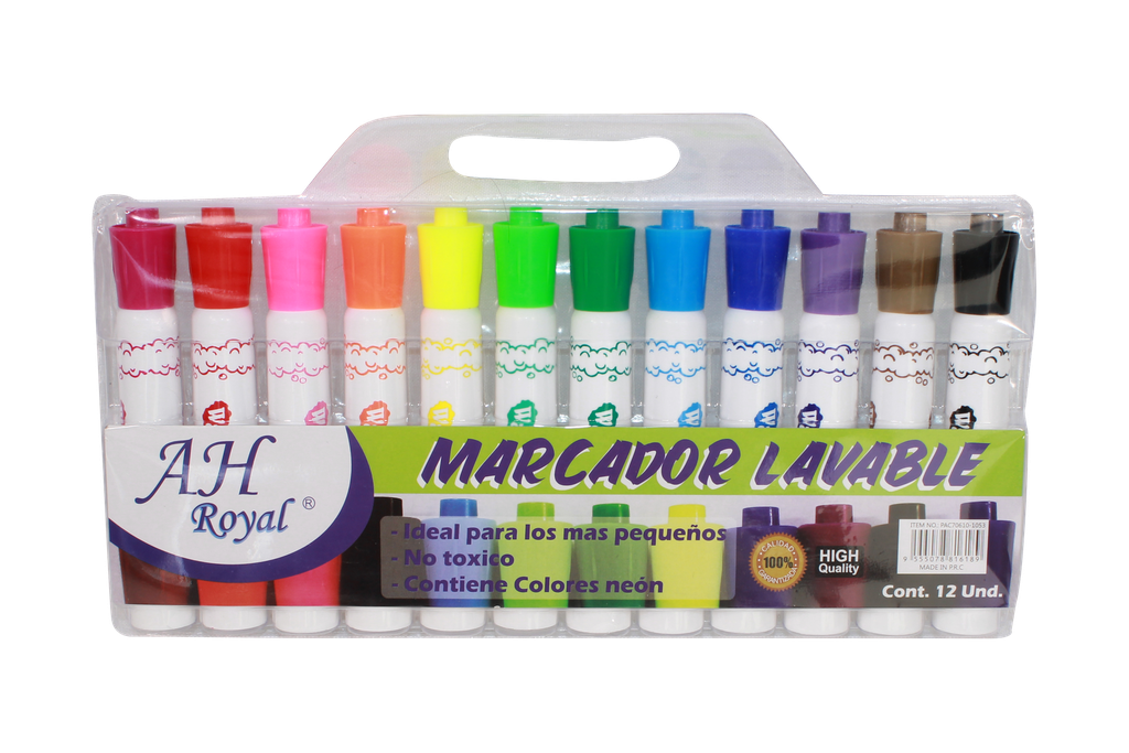 MARCADOR AH ROYAL LAVABLE -PACA X 96 (DISPLAY X 12)- [PAC70610-1053]