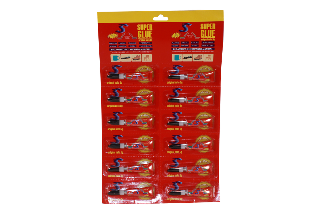 SUPER GLUE ROJO SAMMY  5 GRAMOS PACA X 50 [PAC30043-1339]