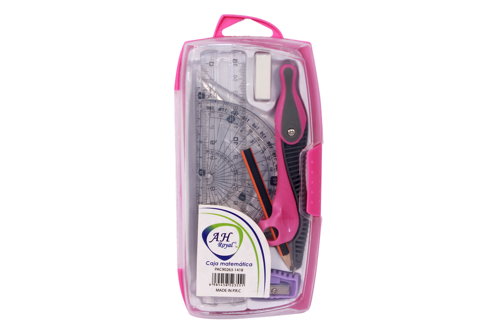 CAJA MATEMATICA AH ROYAL 8 PIEZAS [PAC90263-1418] 6973877764419