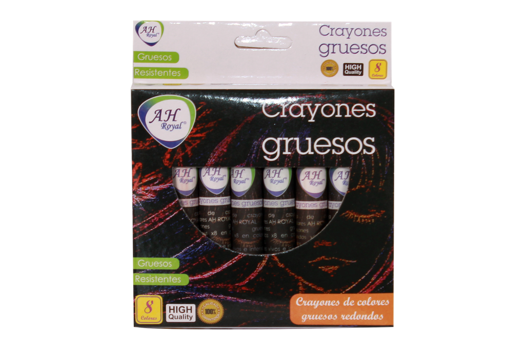 CRAYONES AH ROYAL GRUESOS X8 PACA X 288 [PAC70594-1538]
