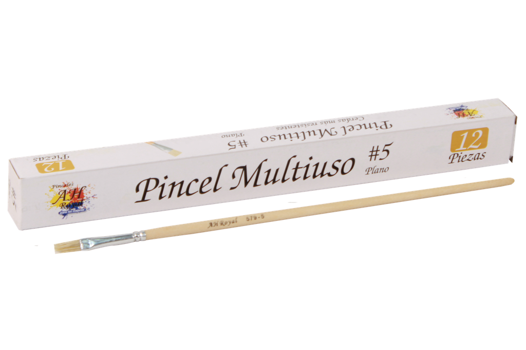 PINCEL CHINO AH ROYAL PLANO No.5 X DOCENA [ PAC20005-1702]