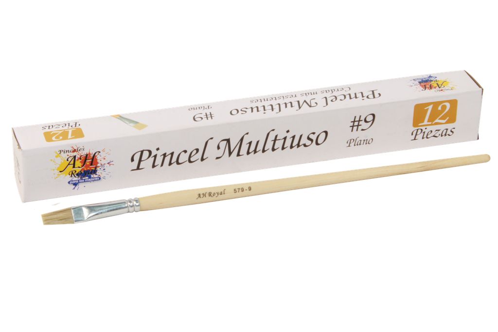 PINCEL CHINO AH ROYAL PLANO No. 9 X DOCENA [PAC80090 / PAC20009]