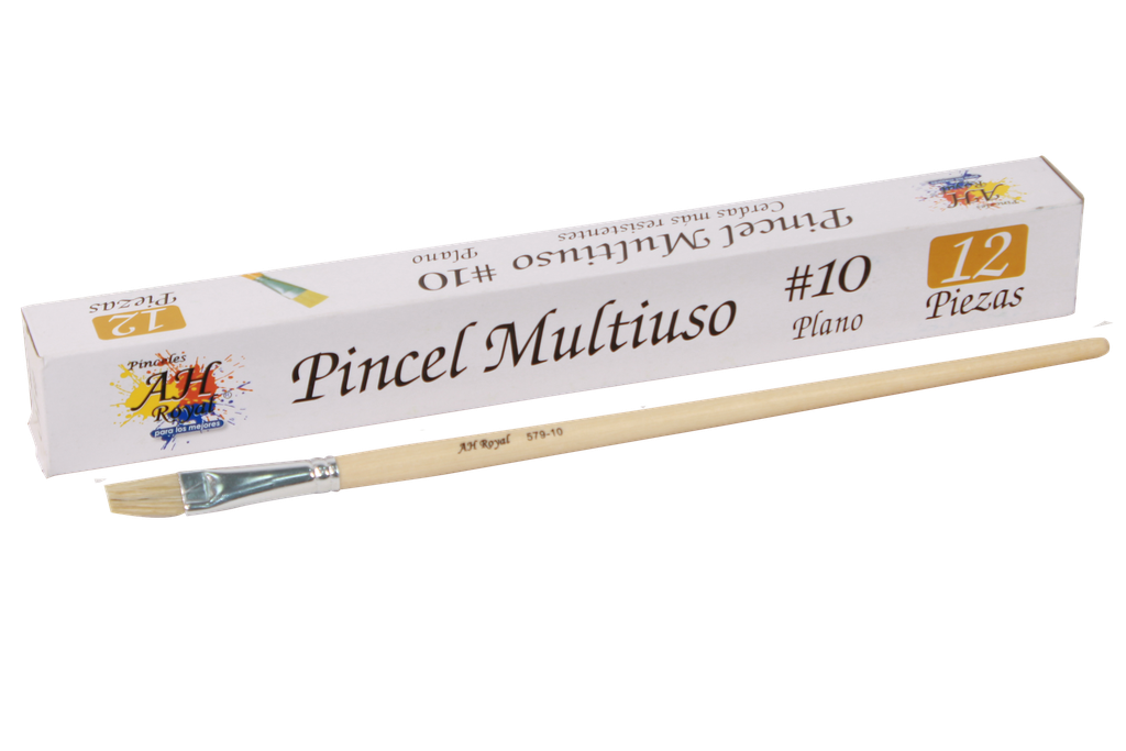 PINCEL CHINO AH ROYAL PLANO No.10 X DOCENA [PAC20010-1707]