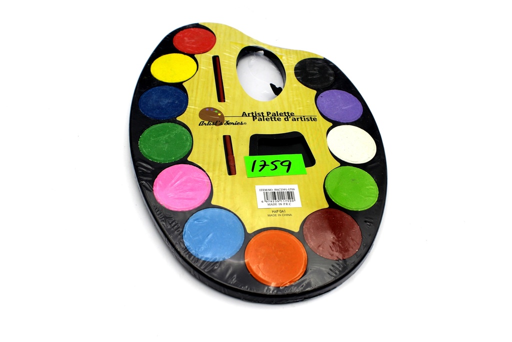 PALETA ARTISTICA X 12 COLORES GRANDE [PAC2391]