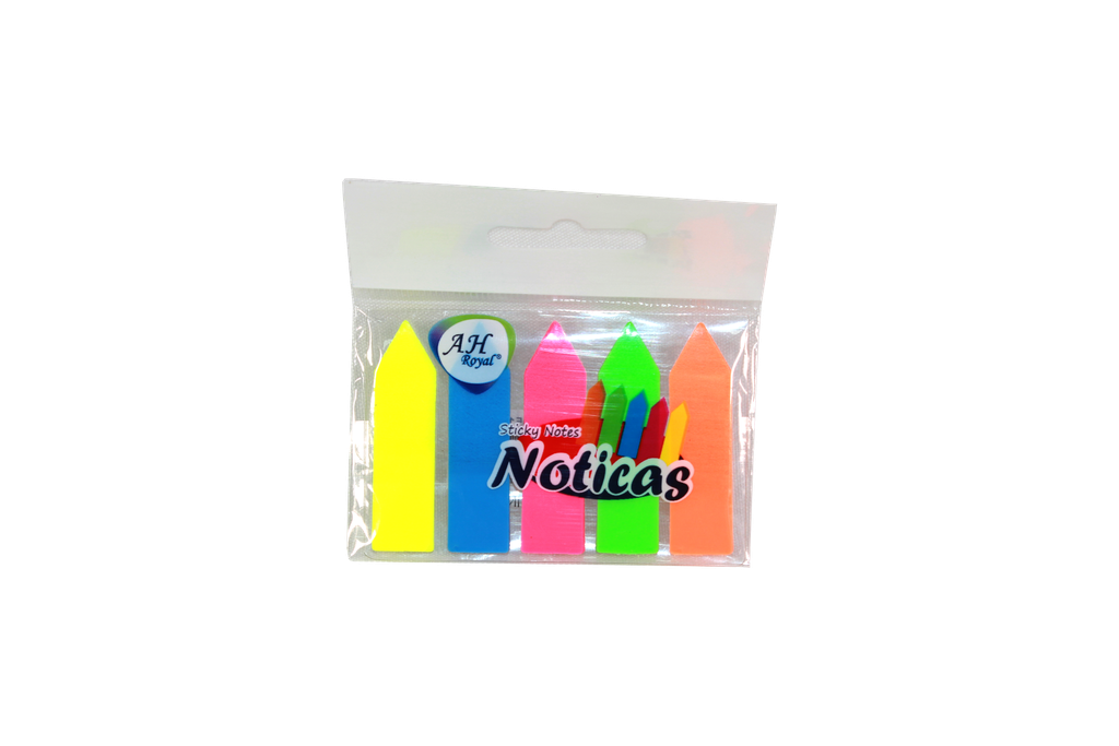 PAPEL PARA NOTAS AH ROYAL BANDERITAS PLASTICAS PACA X 1200 UNDS [PAC90511-3063]