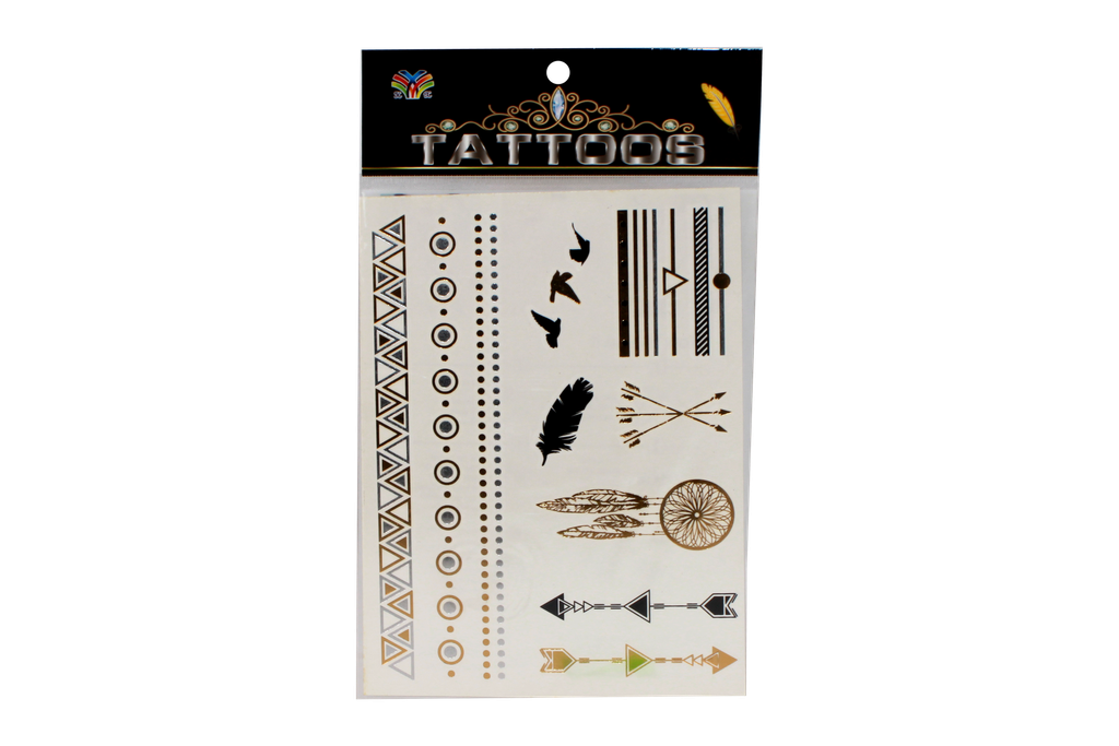 TATUAJES  COLOR DORADO Y PLATA WX-WT [PAC70082-3771]