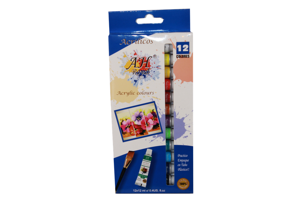 ACRILICO AH ROYAL-12 COLORES [PAC70059-4010]