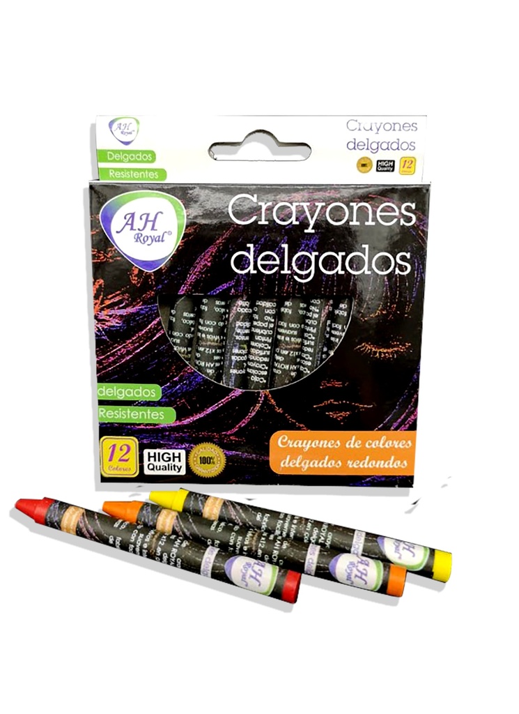 CRAYONES AH ROYAL  DELGADOS X12UNDS [PAC2564]