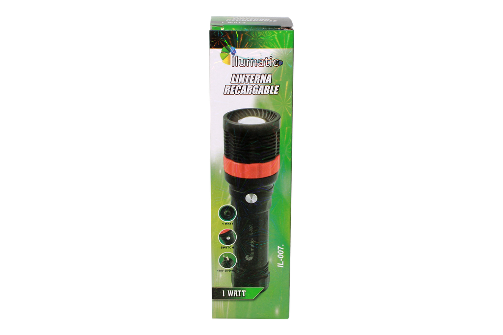 LINTERNA RECARGABLE (1 LED 400MAH) PACA X 120 [IL-007]