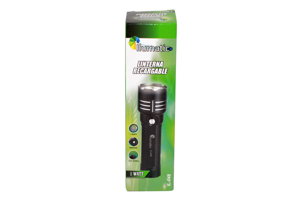 LINTERNA RECARGABLE (1 LED 300MAH) PACA X 120 [IL-048]