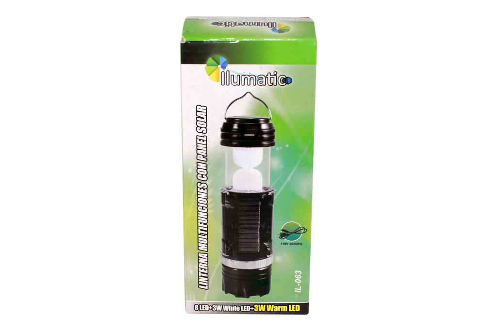 LINTERNA MULTIFUNCIONES CON PANEL SOLAR PACA X 80 [IL-063]