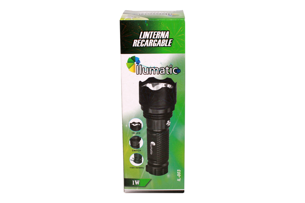 LINTERNA RECARGABLE 1 LED 1 W ,450MAH PACA X 120 [IL-003]
