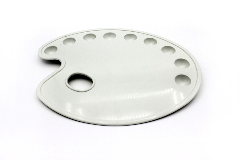 PALETA OLEO GRANDE BLANCA PACA X 200 CON 9 HUECOS [SL-A118]