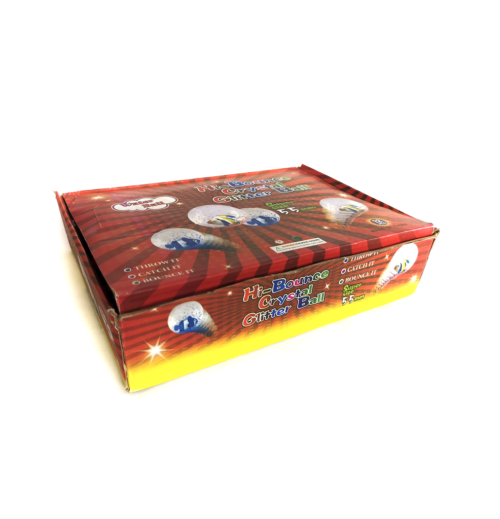 PELOTA CON CUERDA Y LUZ PESCADO 5,5 CM PACA X 192 [PAC30177]