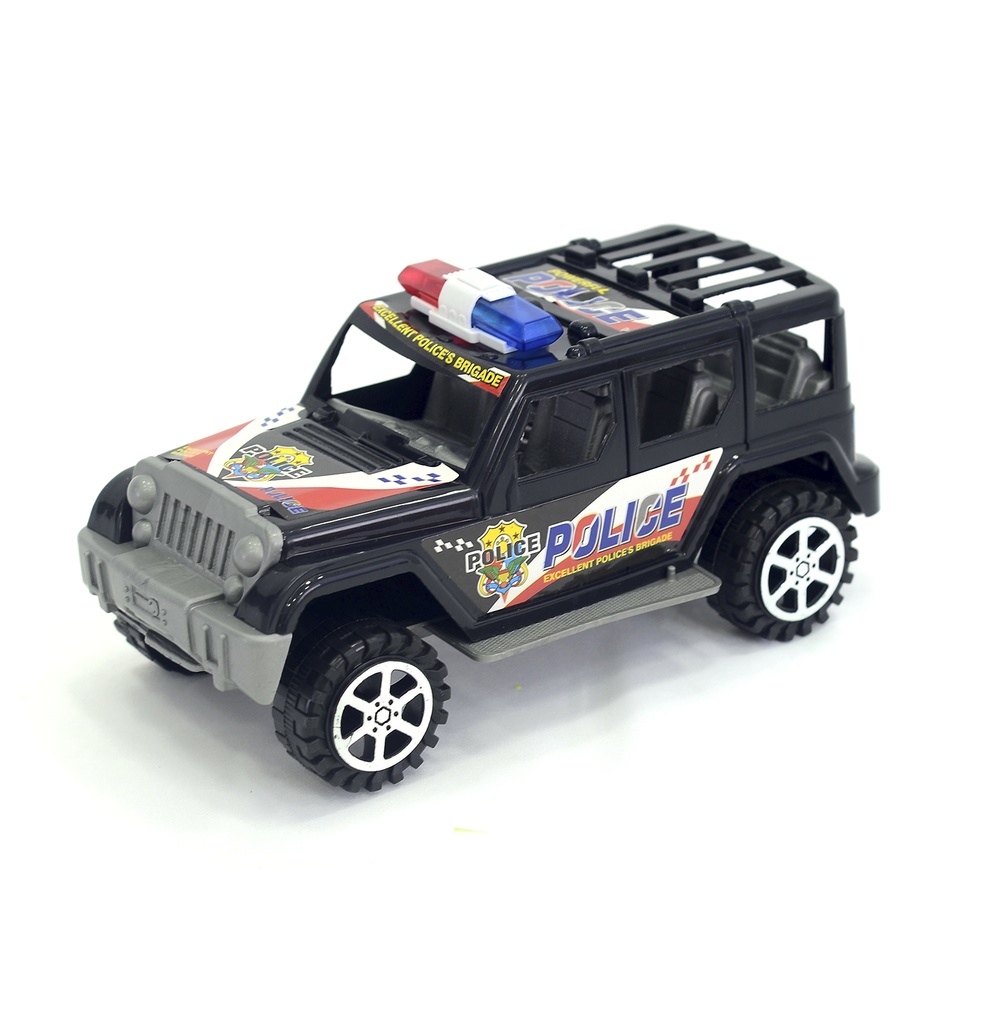 CARRO POLICIA DE FRICCION CON SIRENA [302-1][C13]