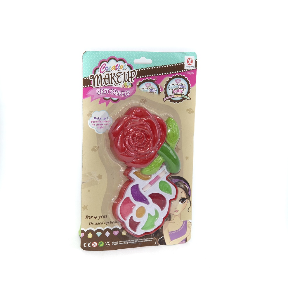 MAQUILLAJE ENCARTONADO ROSA [D8721-3]