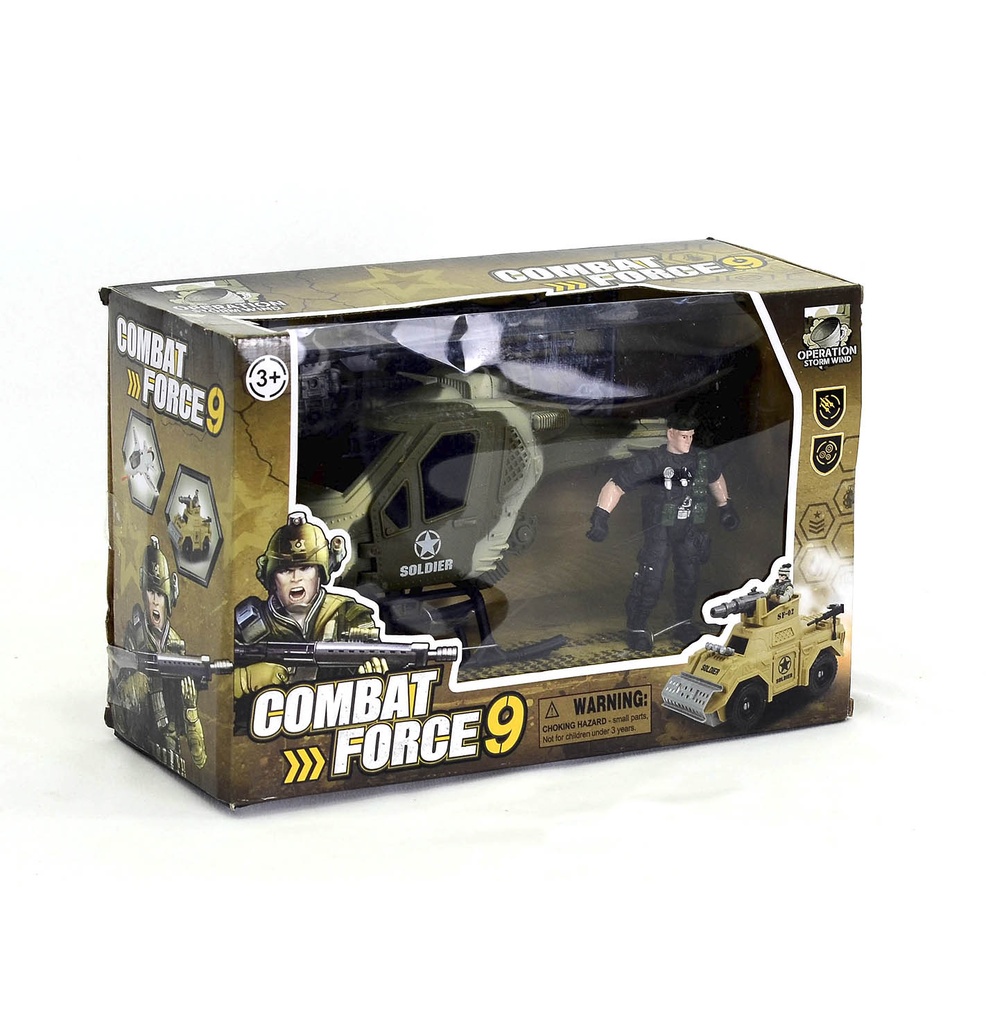 HELICOPTERO MILITAR CON SOLDADO [C3109-6][C14/19]