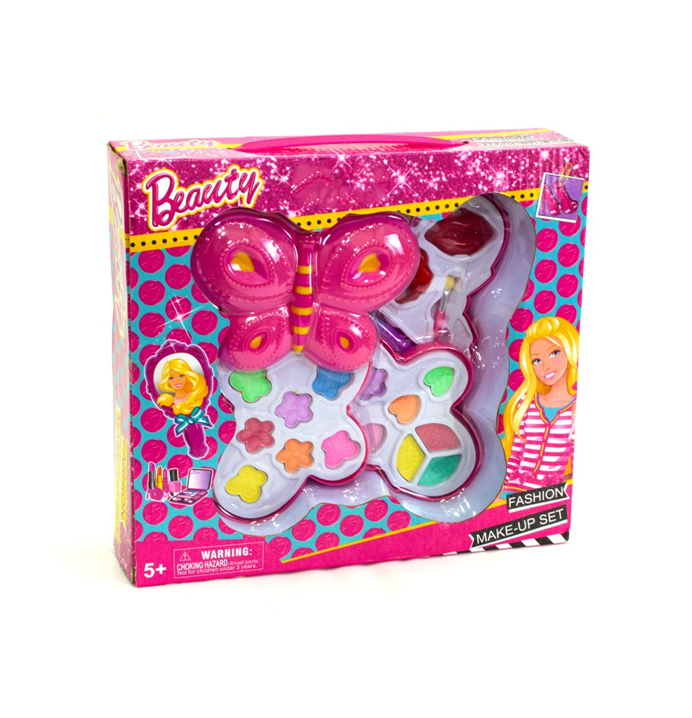 JUEGO DE MAQUILLAJE EN CAJA MARIPOSA GRANDE [556-3A2]