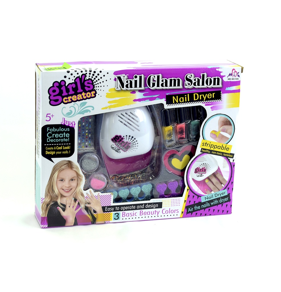 SET DE DECORACION DE UÑAS PACA X 36 CON LAMPARA [MBK-326]