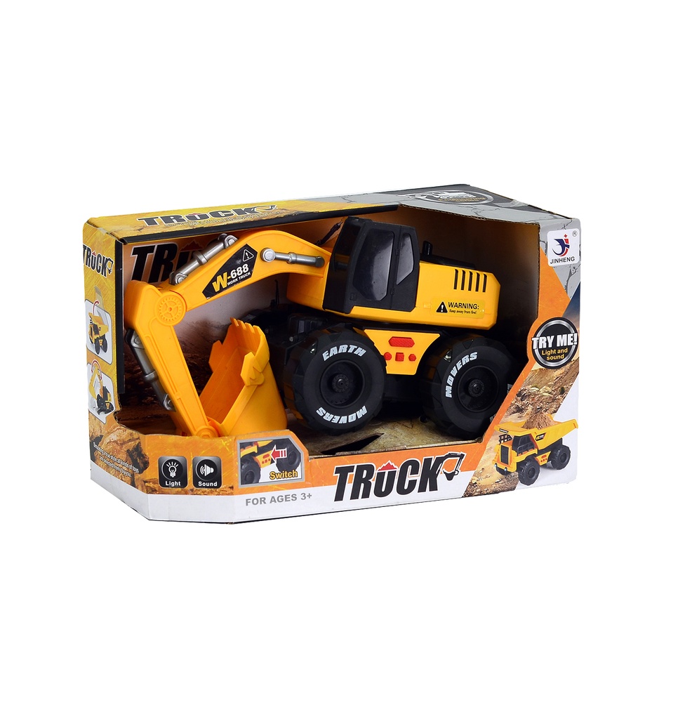 JUGUETE CAMIÓN DE FRICCIÓN DE CONSTRUCCION EXCAVADORA [1188-51]