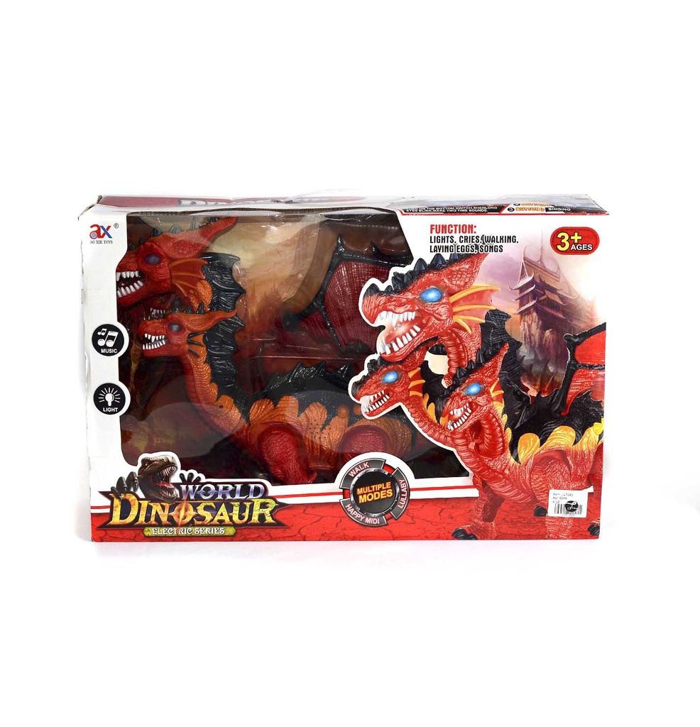 MUÑECO DRAGÓN ELECTRICO CON LUZ Y SONIDOS [868A.]