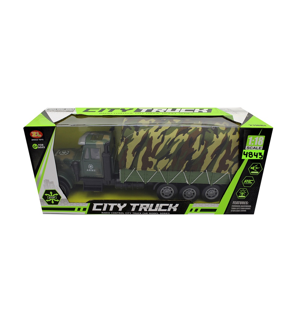 CAMION MILITAR DE PILAS RECARGABLES PACAX 20 [554-B3][C23]