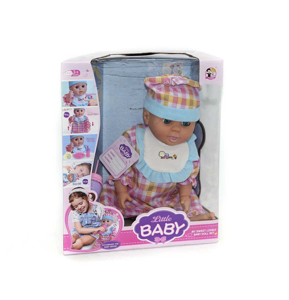 MUÑECO LLORON EN CAJA CON ACCESORIOS PACA X 24 [FD-3002][C16]