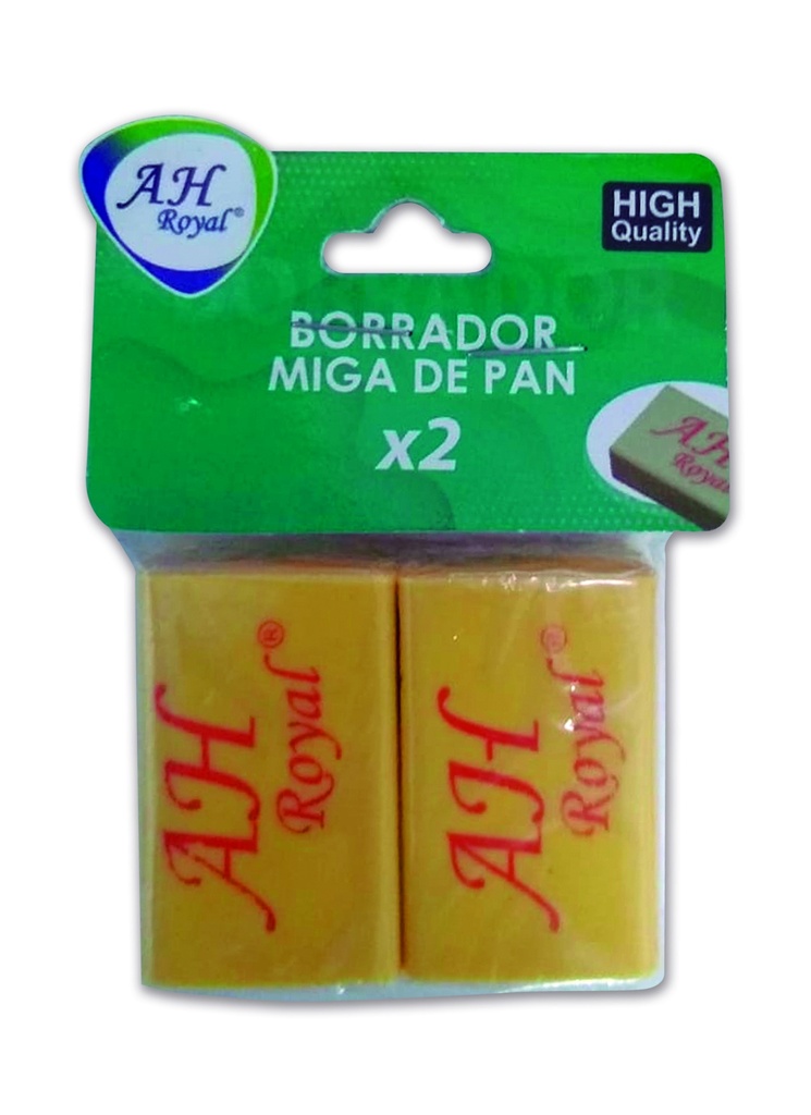 BORRADOR MIGA DE PAN AMARILLO X 2 UNIDADES