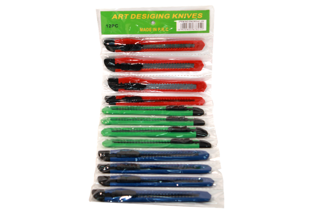 BISTURI PEQUEÑO ECONOMICO (DISPLAY X 12UNDS) [PAC60041-89 / PAC10029-89]