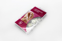 [BE1110] UÑA BLANCA  BLANCA X  100PCS TIPO SONRISA ESTILETTO [PAC90539-1110]