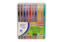 [PA1163] LAPICERO AH ROYAL ESCARCHADO  X 10   PACA X 192 PASTA DURA [PAC20241]