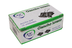 [PA1178] GANCHO AH ROYAL LOTERO  19MM(3/4") DOCENA [PAC90502 / PAC90039-1178]