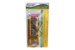 [PA1350] JUEGO GEOMETRICO AH ROYAL GRUESO  120 GRAMOS CON TABLA PERIODICA -PACA X 144UNIDADES- [PAC60015-1350 / PAC30021]