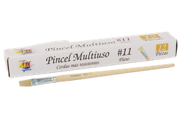 [PI1708] PINCEL CHINO AH ROYAL PLANO No.11 X DOCENA [PAC80092-1708 / PAC20011-1708]