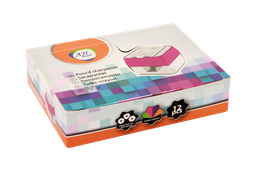 [PA1878] SACAPUNTA DOBLE DEPOSITO CUADRADO (DISPLEY X 12UNDS) PC X 720 [PAC2092/PAC70222]