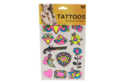 [CA3770] TATUAJES SURTIDOS HB COLORES NEÓN [PAC70081-3770]