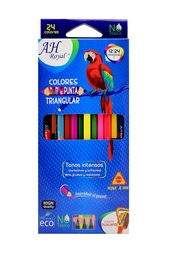 [PA4372] COLOR AH ROYAL DOBLE PUNTA  4MM TRIANGULAR CAJA  X12 [PAC70632-2028-PAC2508]
