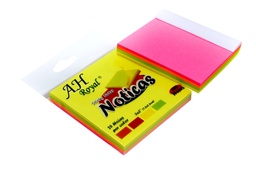 [PA601] PAPEL AH ROYAL PARA NOTAS X 100 HOJAS COLORES NEÓN [PAC90508 / PAC70564-601]