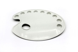 [AR99] PALETA OLEO GRANDE BLANCA PACA X 200 CON 9 HUECOS [SL-A118]